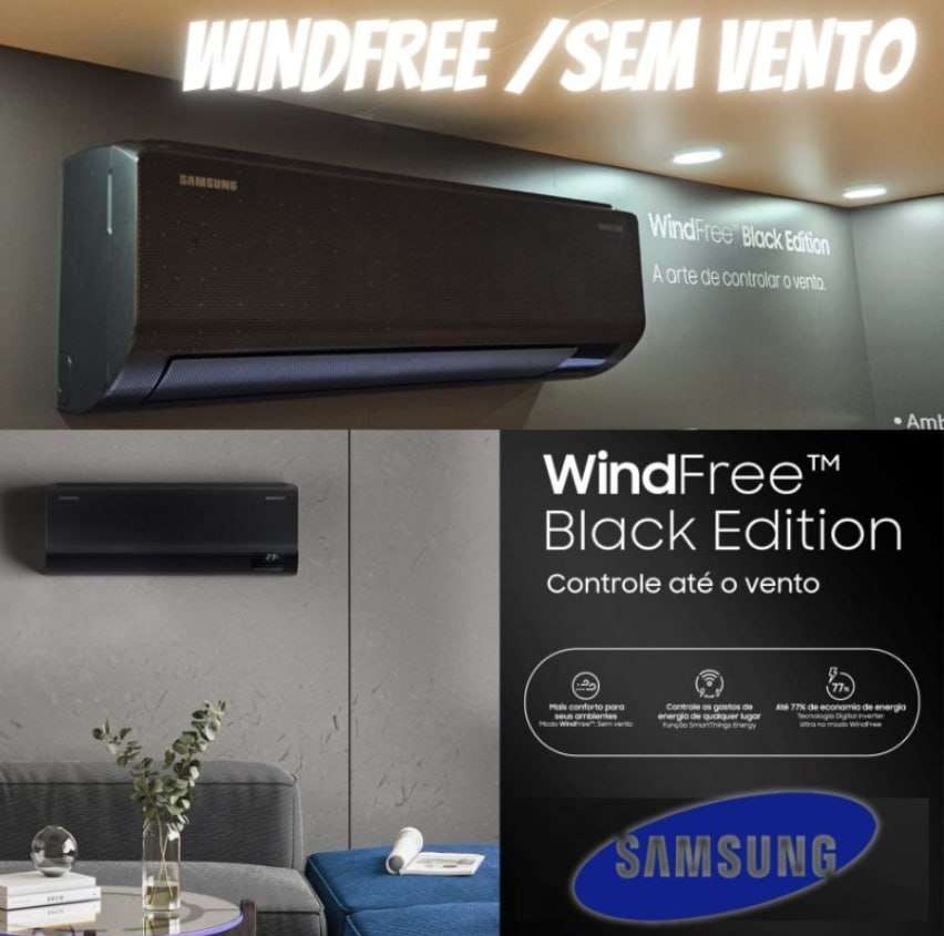 Promoburn Ar Condicionado Split Inverter Samsung Windfree Black